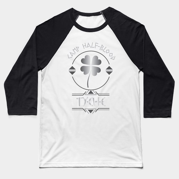 Camp Half Blood, Child of Tyche – Percy Jackson inspired design Baseball T-Shirt by NxtArt